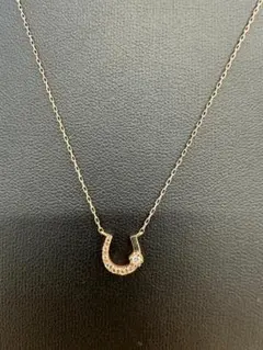 美品☆ツツミ K10WG ホースシュー 馬蹄 ネックレス - メルカリ