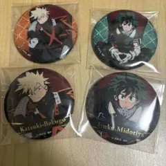 僕のヒーローアカデミア　ヒロアカ　缶バッジ　爆豪　緑谷　グリッター　ロフト