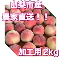 山梨県産 加工用 朝どれ桃 2kg すっさん農園 農家直送 訳アリのサムネイル