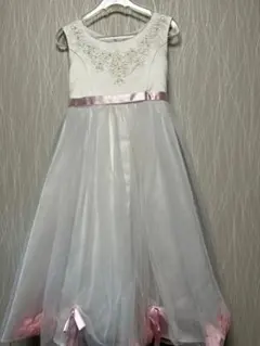 フォーマルドレス ホワイト/ピンク 100cm~