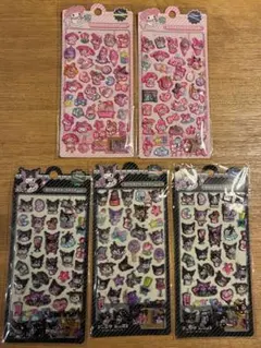 【５枚セット】ボンボンドロップシール　クロミ　マイメロディ