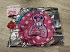 ディズニーランド　ミニパル　カプセルトイ　水玉　ピンク