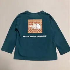 THE NORTH FACE ノースフェイス　長袖 ロンT グリーン　100