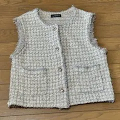 ユナイテッドアローズ　グリーンレーベルリラクシング　ツイード ジレ ベスト