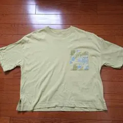 ディズニー　ズートピア　Tシャツ　GU　グラフィッククロップドT(5分袖)