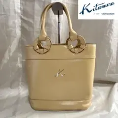 ⭐️Kitamura⭐️キタムラ バケツ型ハンドバッグ レザー コインケース付き