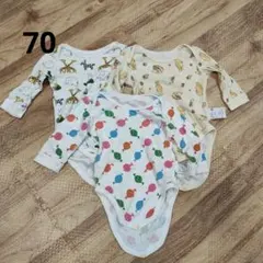 ベビー肌着セット 動物柄 3枚組