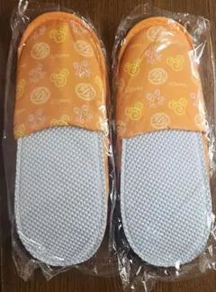☆ディズニーランドホテル限定☆ ミッキーマウス スリッパ オレンジ　子供用