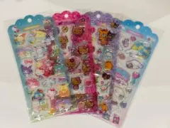 ドロップジェリーシール　サンリオ　日焼けキティ　シナモロール　4シート　シール