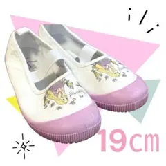 ディズニー　ラプンツェル　上履き 19cm シューズ　幼稚園　保育園　入学式
