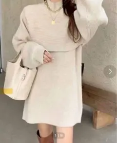 pumpkin port パンプキンポート ニットワンピース M