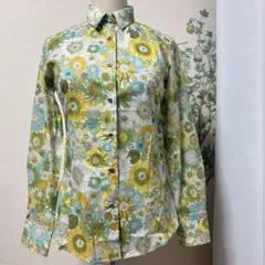 AMACA 長袖シャツ 花柄 コットン100% サイズ38 - メルカリ