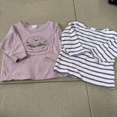 まとめ売り ベビー キッズ 長袖 ロンT 80サイズ 2枚セット