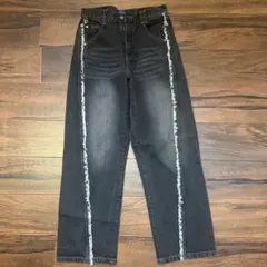 DECET ブラックデニムパンツ 26