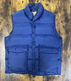 古着　GOLDEN BEAR ダウンベスト　L相当　ネイビー　ゴールデンベア