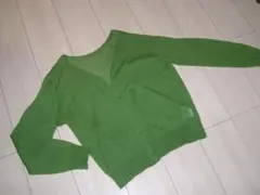 3.8万★帝国ホテルブティック★若草色カーディガン★M