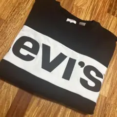 Levi's ロゴスウェット L ブラック/ホワイト