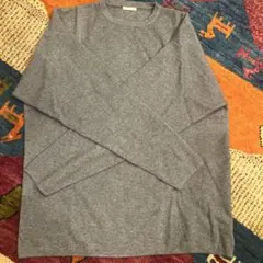 GU ミラノリブクルーネックセーター長袖　CL