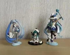 初音ミクwith 雪ミク新千歳空港限定 北海道フィギュアみやげ 3種セット