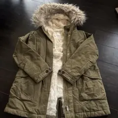 Zara Girls 中綿コート オリーブグリーン