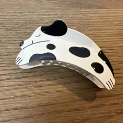 新品未使用品！ヘアクリップ　ヘアアクセサリー　黒斑点犬