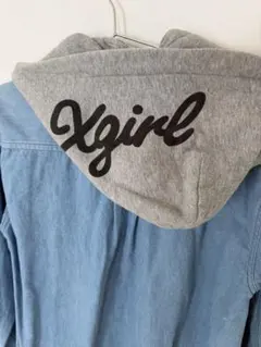 Xgirl /フード付きデニムシャツ/size２のサムネイル