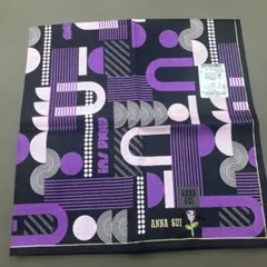 ANNA SUI アナスイ ハンカチ パープル 総柄