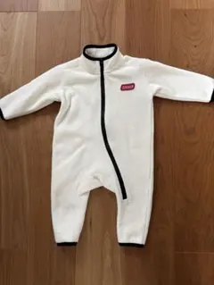 Coleman フリースロンパース ホワイト　80