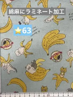 ⭐️63ラミネート生地1メートル