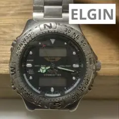 ELGIN COMMANDER デジタル腕時計 ステンレス　ジャンク