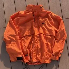 NIKE オレンジナイロンジャケットドローコード付　【90sタグ】