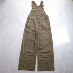 GU 連身褲 寬管褲 M 棕色 工裝褲