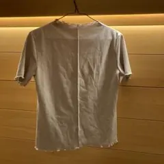 GU リブ編み 半袖Tシャツ