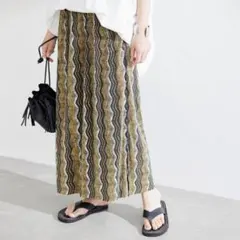 JOURNAL STANDARD ウェーブパターンプリーツスカートのサムネイル