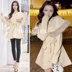 rady 新品　ケープニットコート　アイボリー Rady ケープニットコート - メルカリ