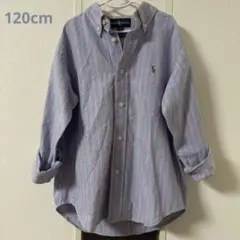 Ralph Lauren ラルフローレン　ブルー　ピンク　シャツ　120cm