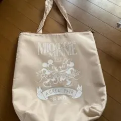 ミッキー ミニー 保冷エコバッグ ベージュ