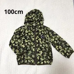 petit mainカモフラ柄花柄フード付きウィンドブレーカー100cm男女兼用