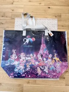 【新品】香港ディズニーランド20周年限定ミッキーダッフィー ショッピングバッグL