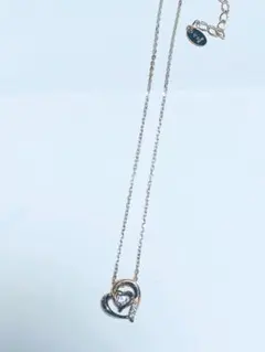 4℃ ヨンドシー オープンハート ネックレス シルバー　タンザナイト