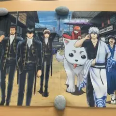 銀魂　クリアポスター　３点　坂田銀時　沖田総悟　土方十四郎