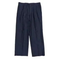 ARMANI COLLEZIONI 90s ストライプワイドスラックス 48 黒のサムネイル