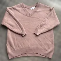 AZUL BY MOUSSY ピンク Vネックセーター S 春
