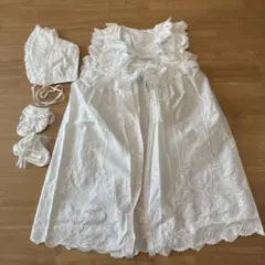 赤ちゃんの城　セレモニー用 ベビードレス３点セット