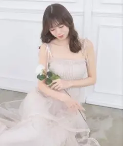 MAJESTIC LEGON チェーン付きキラキラキャミワンピ S ピンク