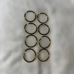 ゴールドリング 8個セット 金属製