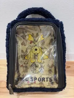 M.U SPORTS シューズバッグ ネイビー ボア