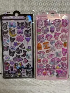 光るボンボンドロップシール クロミ マイメロ うるちゅる 3D