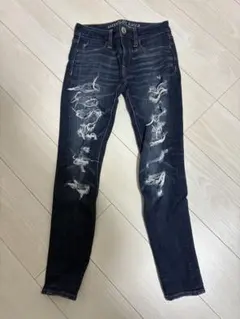 AMERICAN EAGLE ダメージスキニージーンズ