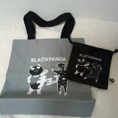 BLACKPANDA グラニフトートバッグ 巾着セット イオン【非売品】のサムネイル